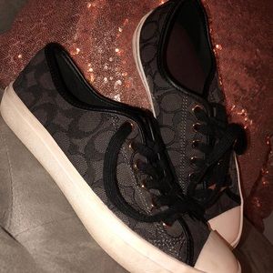 Black Coach sneakers